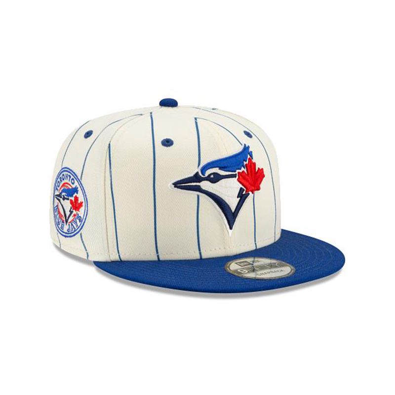 MLB Toronto Blue Jays Pinstripe 9Fifty Snapback (OAT2061) - White New Era Caps